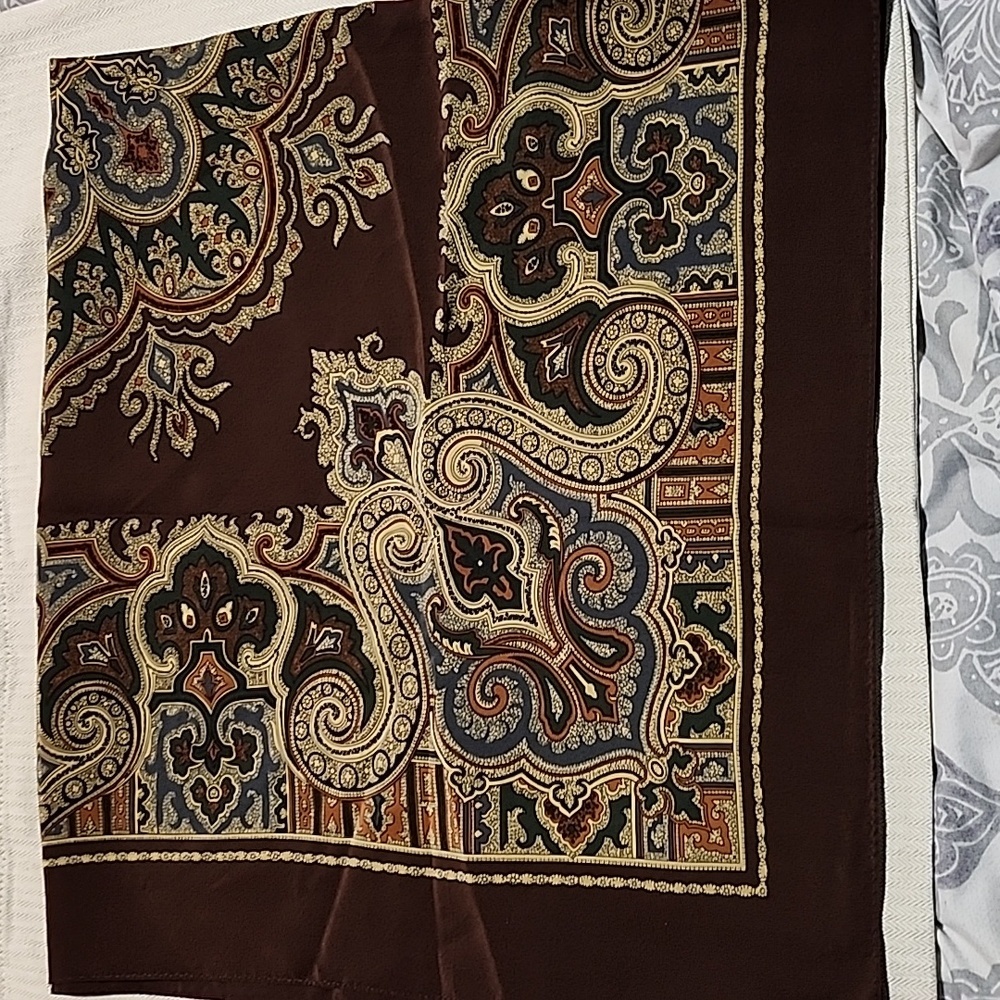 #4 Paisley scarf Abstract Turkish scarfs silk